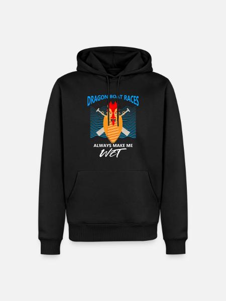 Drachenbootrennen-Design für Drachenbootfahren - Männer Premium Bio Hoodie - Schwarz