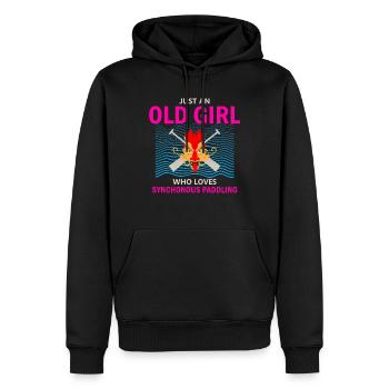 Drachenboot Trainer für chinesische Bootsrennen - Männer Premium Bio Hoodie - Schwarz - Vorne - Nico (187cm)