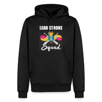Drachenbootfahren-Thema für Drachenbootpaddeln - Männer Premium Bio Hoodie - Schwarz - Vorne - Nico (187cm)