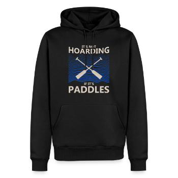 Drachenbootfahren-Thema für Drachenbootpaddeln - Männer Premium Bio Hoodie - Schwarz - Vorne - Nico (187cm)