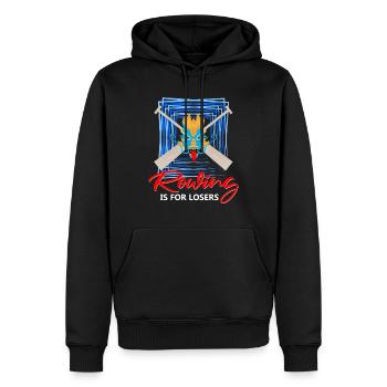 Chinesisches Bootsrennen für Drachenboot-Trainer - Männer Premium Bio Hoodie - Schwarz - Vorne - Nico (187cm)