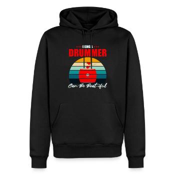 Entraîneur de bateaux-dragons pour les courses de bateaux chinois - Sweat à capuche Premium bio Homme - noir - Devant - Nico (187cm)