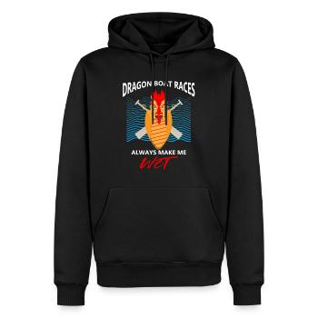 Drachenbootfahren-Thema für Drachenbootpaddeln - Männer Premium Bio Hoodie - Schwarz - Vorne - Nico (187cm)