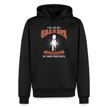 Bionic leg design for leg prostheses - Men’s Premium Organic Hoodie - black - Front - Nico (187cm)