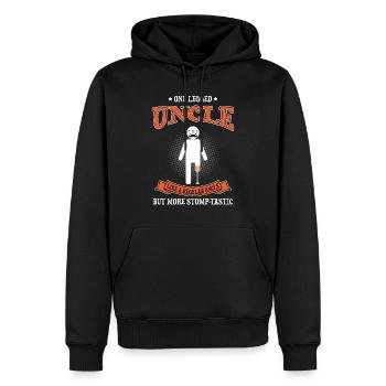 Beinprothesendesign und Beinprothesen - Männer Premium Bio Hoodie - Schwarz - Vorne - Nico (187cm)