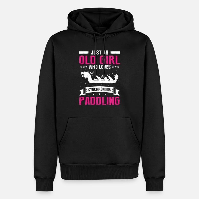 Drachenboot Trainer und Drachenboot - Männer Premium Bio Hoodie - Schwarz
