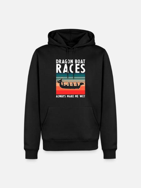 Chinesisches Bootsrennen für Drachenboot-Trainer - Männer Premium Bio Hoodie - Schwarz