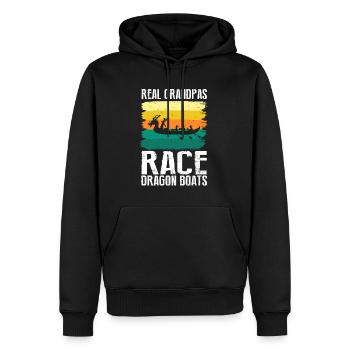 Course de bateaux chinois pour les entraîneurs de bateaux-dragons - Sweat à capuche Premium bio Homme - noir - Devant - Nico (187cm)