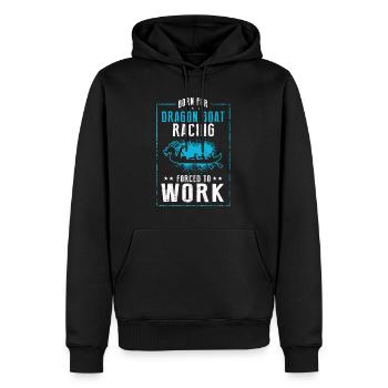 Thème de bateau-dragon pour pagayer en bateau-dragon - Sweat à capuche Premium bio Homme - noir - Devant - Nico (187cm)