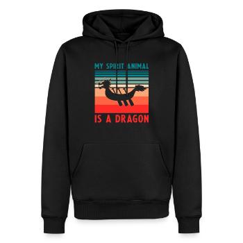 Drachenboot Trainer und Drachenboot - Männer Premium Bio Hoodie - Schwarz - Vorne - Nico (187cm)