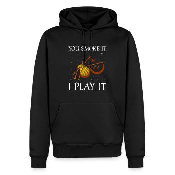 Conception de cornemuse pour Scotland Pride et cornemuse - Sweat à capuche Premium bio Homme - noir - Devant - Nico (187cm)