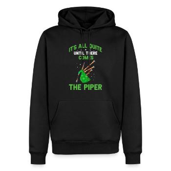Bagpipes for pipers and Scots - Men’s Premium Organic Hoodie - black - Front - Nico (187cm)