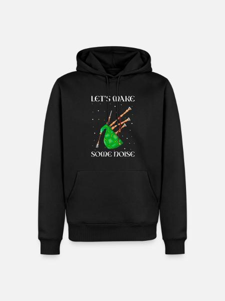 Bagpipe training and bagpipe playing - Men’s Premium Organic Hoodie - black