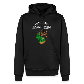 Conception de cornemuse pour Scotland Pride et cornemuse - Sweat à capuche Premium bio Homme - noir - Devant - Nico (187cm)