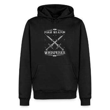 Rollenspiel Zitat für Larper und Larp - Männer Premium Bio Hoodie - Schwarz - Vorne - Nico (187cm)
