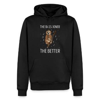 Basson Orchesta design pour bassonistes - Sweat à capuche Premium bio Homme - noir - Devant - Nico (187cm)