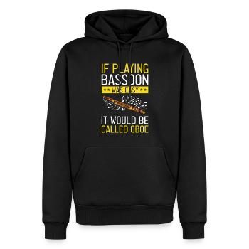 Orchester und Holzblasinstrument - Männer Premium Bio Hoodie - Schwarz - Vorne - Nico (187cm)