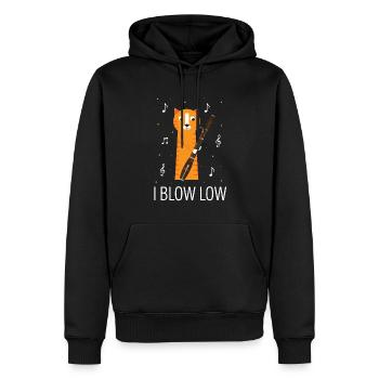 Basson Orchesta design pour bassonistes - Sweat à capuche Premium bio Homme - noir - Devant - Nico (187cm)