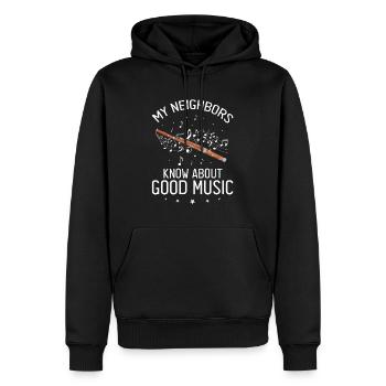 Orchester und Holzblasinstrument - Männer Premium Bio Hoodie - Schwarz - Vorne - Nico (187cm)