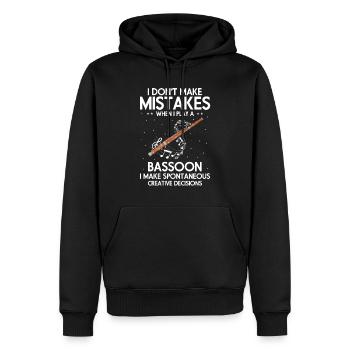 Fagottrohr für Fagottist und Fagottorchester - Männer Premium Bio Hoodie - Schwarz - Vorne - Nico (187cm)