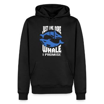 Meeressäuger für Orca-Beobachtung und Buckelwal - Männer Premium Bio Hoodie - Schwarz - Vorne - Nico (187cm)