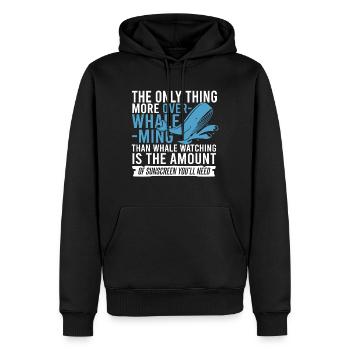 Ozean Meer Wal Zitat für Wal Meeressäugetiere - Männer Premium Bio Hoodie - Schwarz - Vorne - Nico (187cm)