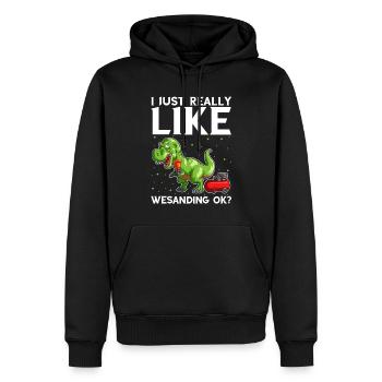 Autolackierer Angebot für Autolackierer - Männer Premium Bio Hoodie - Schwarz - Vorne - Nico (187cm)