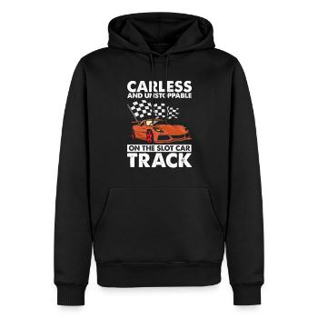Course de voitures à sous pour voitures de machines à sous et voitures RC - Sweat à capuche Premium bio Homme - noir - Devant - Nico (187cm)