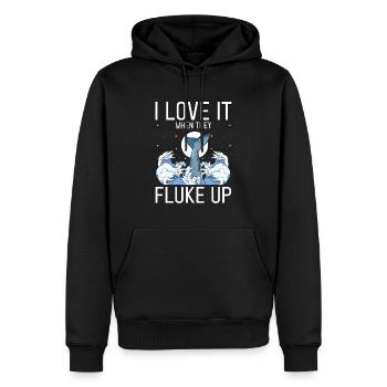 Walbeobachtung Design für Wale - Männer Premium Bio Hoodie - Schwarz - Vorne - Nico (187cm)