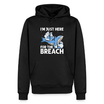 Meeressäuger für Orca-Beobachtung und Buckelwal - Männer Premium Bio Hoodie - Schwarz - Vorne - Nico (187cm)