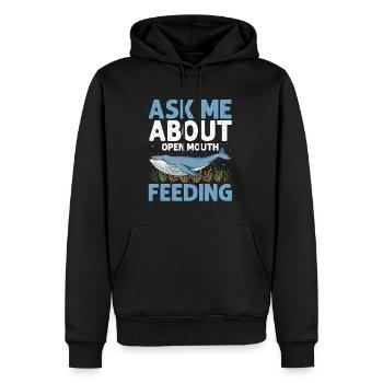 Ozean Meer Wal Zitat für Wal Meeressäugetiere - Männer Premium Bio Hoodie - Schwarz - Vorne - Nico (187cm)