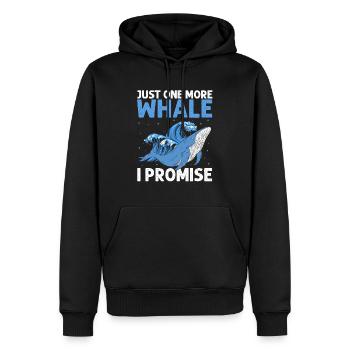 Orca Beobachtung für Buckelwale und Meerwale - Männer Premium Bio Hoodie - Schwarz - Vorne - Nico (187cm)