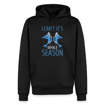 Ozean Meer Wal Zitat für Wal Meeressäugetiere - Männer Premium Bio Hoodie - Schwarz - Vorne - Nico (187cm)