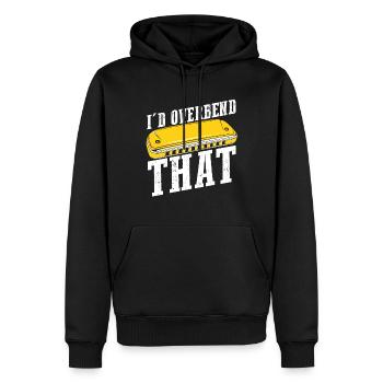 Mundharmonika Instrument und Mundharmonika - Männer Premium Bio Hoodie - Schwarz - Vorne - Nico (187cm)
