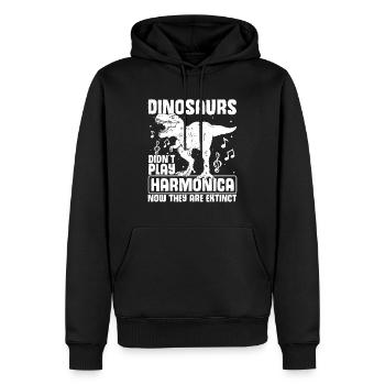 Harmonikaspieler für Munharmonika Spieler - Männer Premium Bio Hoodie - Schwarz - Vorne - Nico (187cm)