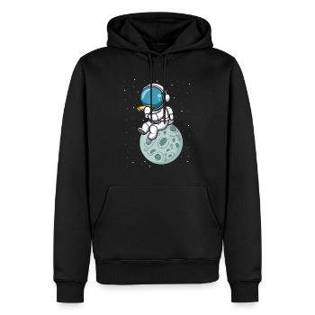 Mundharmonika Spieler und Mundharmonika - Männer Premium Bio Hoodie - Schwarz - Vorne - Nico (187cm)