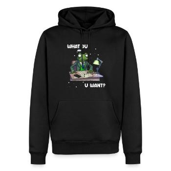 Nuklearingenieur für Kernkraftwerk und Kernenergie - Männer Premium Bio Hoodie - Schwarz - Vorne - Nico (187cm)