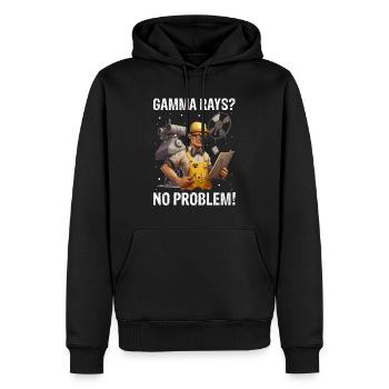 Kernenergie Spruch für Kernenergie - Männer Premium Bio Hoodie - Schwarz - Vorne - Nico (187cm)