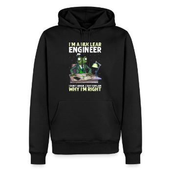 Erneuerbare Nukleare Spruch für Nukleartechnik - Männer Premium Bio Hoodie - Schwarz - Vorne - Nico (187cm)