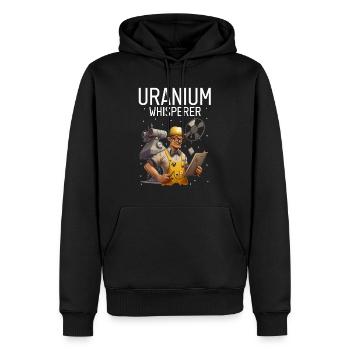 Kernenergie Spruch für Kernenergie - Männer Premium Bio Hoodie - Schwarz - Vorne - Nico (187cm)