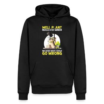 Nuklearingenieur für Kernkraftwerk und Kernenergie - Männer Premium Bio Hoodie - Schwarz - Vorne - Nico (187cm)