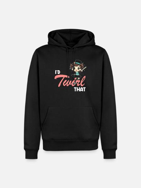 Stocktanz Design für Stabtänzerin - Männer Premium Bio Hoodie - Schwarz