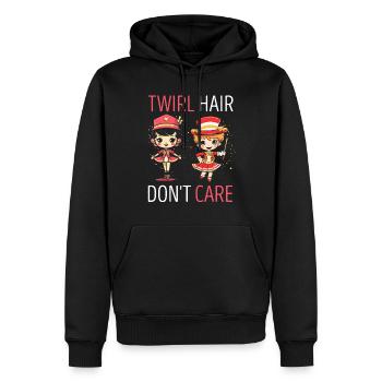 Professionelles Stabdänzerin für Majorette - Männer Premium Bio Hoodie - Schwarz - Vorne - Nico (187cm)