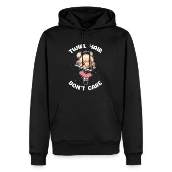 Stocktanz Design für Stabtänzerin - Männer Premium Bio Hoodie - Schwarz - Vorne - Nico (187cm)