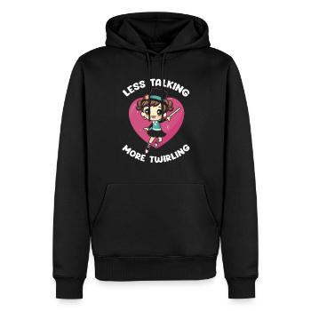 Stocktanz Design für Stabtänzerin - Männer Premium Bio Hoodie - Schwarz - Vorne - Nico (187cm)