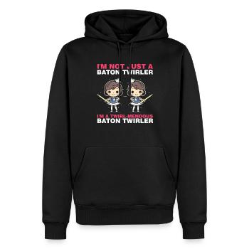 Stabdänzerin Design für Majorette - Männer Premium Bio Hoodie - Schwarz - Vorne - Nico (187cm)