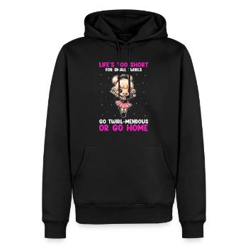 Stabdänzerin Design für Majorette - Männer Premium Bio Hoodie - Schwarz - Vorne - Nico (187cm)