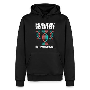 Forensischer Wissenschaftler und Kriminallabor - Männer Premium Bio Hoodie - Schwarz - Vorne - Nico (187cm)