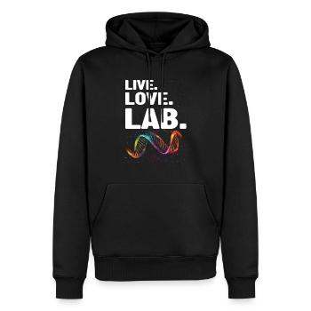 Forensik und forensische Wissenschaft - Männer Premium Bio Hoodie - Schwarz - Vorne - Nico (187cm)