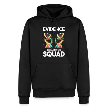 Forensische Kriminologie und Tatort-Ermittler - Männer Premium Bio Hoodie - Schwarz - Vorne - Nico (187cm)